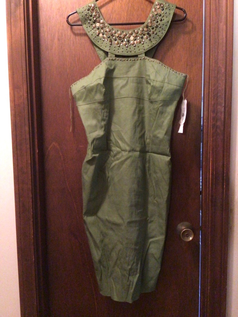 NWT moss green Adrianna papell dress